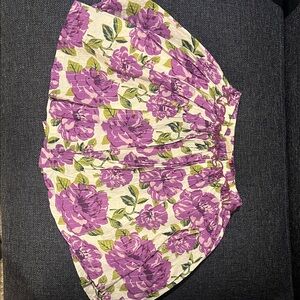 Pink Chicken Purple Floral Allie Skirt